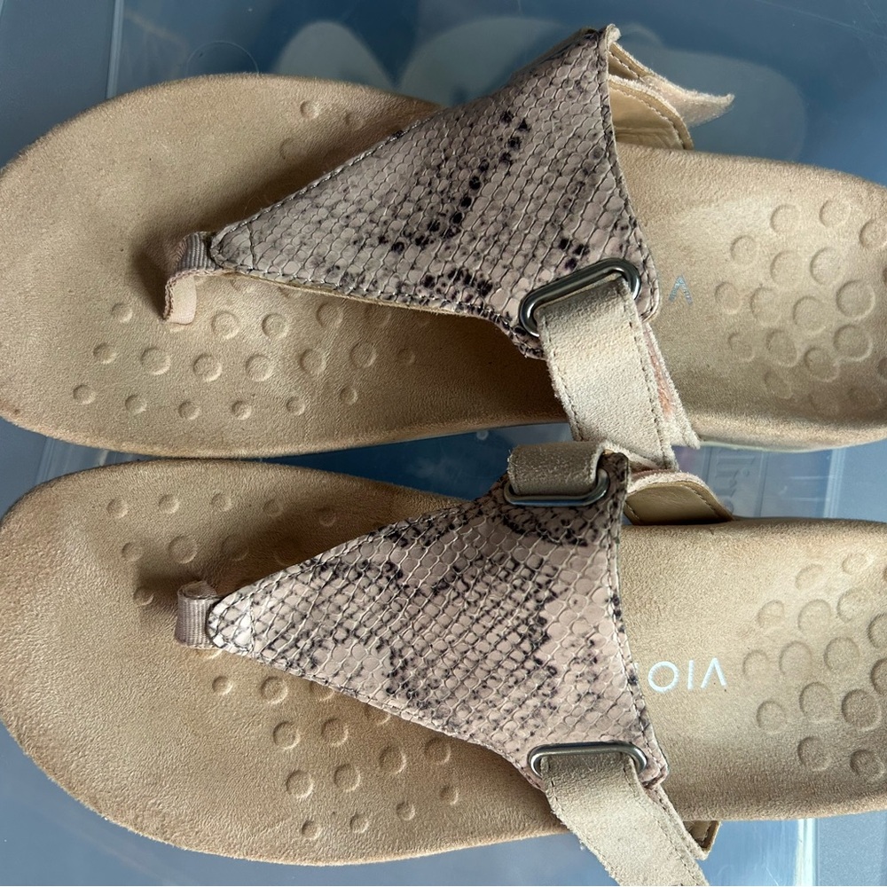 Snakeskin Pattern Vionic Sandals